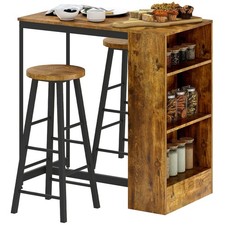 HOMCOM Set Bancone Bar a 3