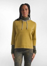 Maglia Deha donna con manica 3/4 felpa con cappuccio tempo libero casual moda