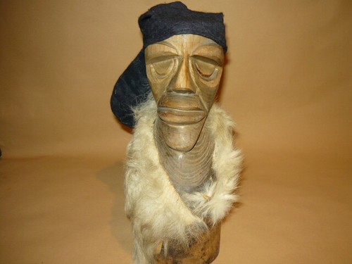 Ceppo legno pastore sardo - legno, arte
