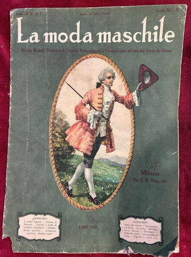 Moda maschile anno xxvii - anno,