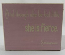 Insegna Blocco Legno Rosa Lei