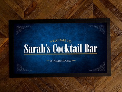 Personalised bar runner mat - bar,