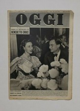 OGGI Anno VI N.15 Aprile 1950  Settimanale Politico Margaret e Peter