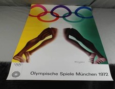 Manifesto - Allen Jones, Composizione Astratta - Giochi Olimpici Monaco (3) /O