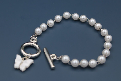 Bracciale farfalla perle