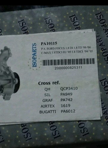 Pompa acqua ford focus - acqua, 1/2
