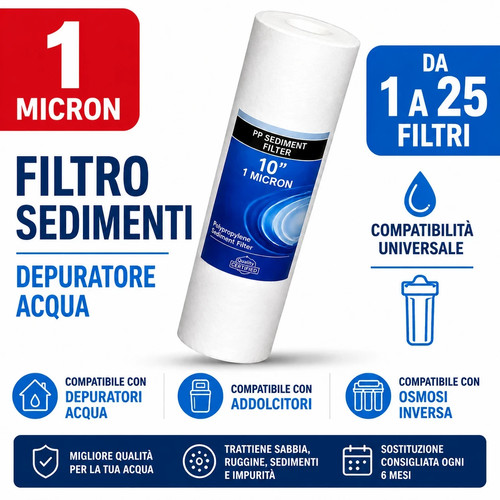 Filtri sedimenti micron - filtri,