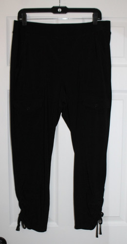Pantalone capri nero - pantalone,