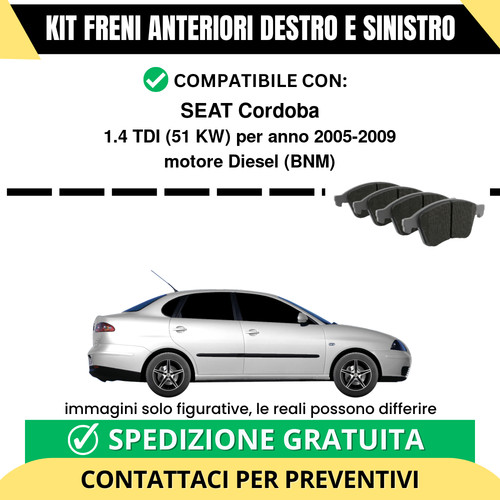 Pastiglie freno anteriori - anteriori, per