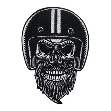 Patch Teschio Biker Barbuto |