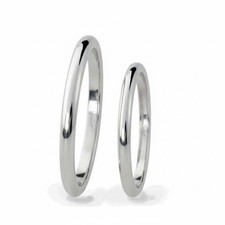 Coppia di fedine in argento