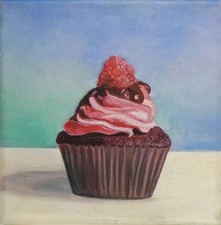 Quadro  dipinto a olio su tela 20 x 20 cm senza cornice 