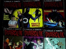 Lotto 6 Diabolik Ristampa costola bianca accettabili - spedizione gratuita - n.4