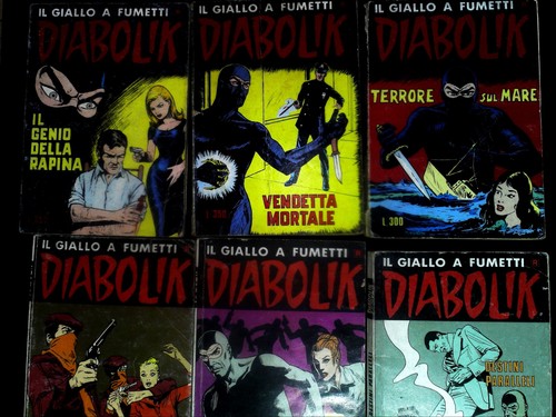 Lotto diabolik ristampa - lotto, 6