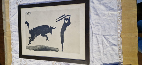 Litografia picasso vecchia - picasso,