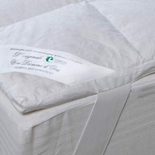 Coprimaterasso topper in piumino d'oca piazza e mezza 120x190 Cinelli