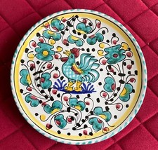 PIATTINO IN PORCELLANA DIPINTO A MANO DERUTA ITALY - diametro cm. 15,8