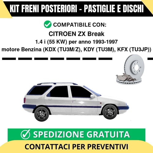 Kit freni posteriori citroen - kit,