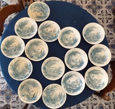 Antichi piatti francesi in ceramica - Servizio incompleto