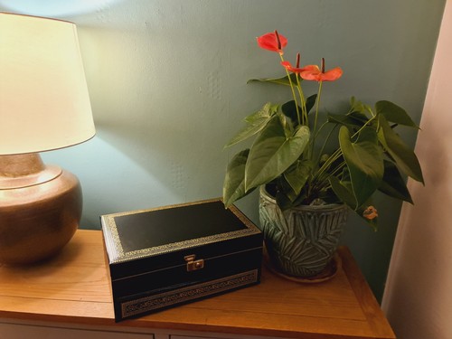 Vintage jewellery trinket box - jewellery,