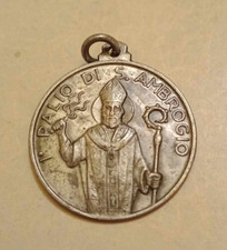 Medaglia 1° Palio di S. Ambrogio, S:G. Pro Patria Milano, 7-12-1974