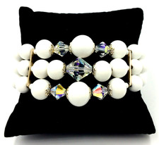 Bracciale schiava elastico vintage anni ‘ 50  bigiotteria americana