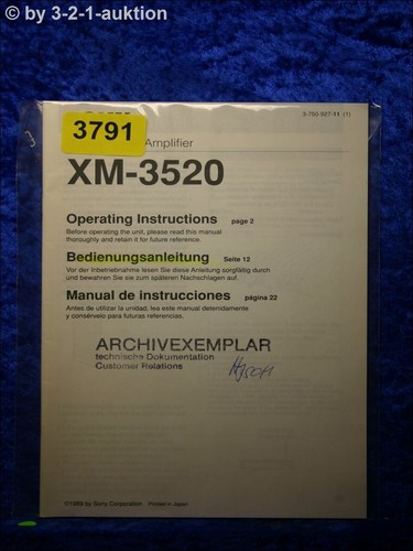 Sony manuale istruzioni xm - di,