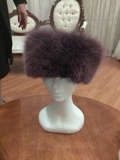 Cappello Colbacco In Cashmere E Pelliccia Di Volpe NUOVO