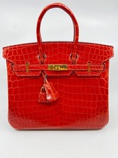 Hermes Birkin 25 Red Crocodile