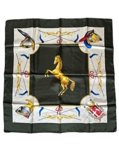 CAVALLERIA Piemonte Reggimento VENUSTUS ET AUDAX vecchio FOULARD vintage