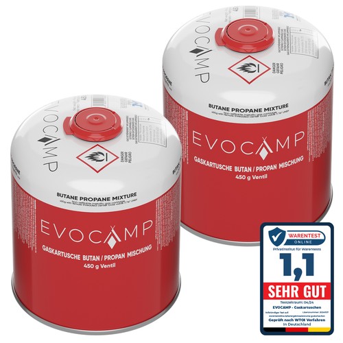 Evocamp cartucce gas - gas, 450g