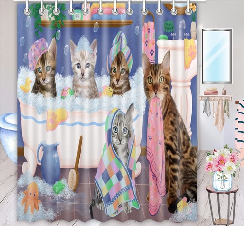 Tenda doccia gatto halloween - tenda,