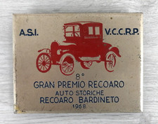GRAN PREMIO RECOARO AUTO STORICHE BARDINETO 1968 - TARGA METALLO - 8,5X6,5 CM