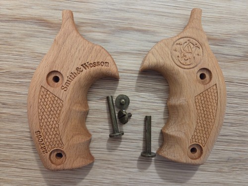 Plaquettes bois smith wesson - plaquettes,