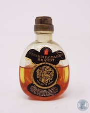 Miniature / Mignon Brandy VECCHIA ROMAGNA Buton Etichetta Nera (Plastica)