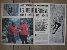 RICCARDO TONO CASSIN LUCILLA MORLACCHI ALPINISMO CORNO DEL NIBBIO ARTICOLO 1965