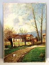 ANTICO DIPINTO OLIO TELA Nino