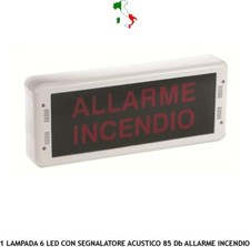 LAMPADA LED ALLARME INCENDIO