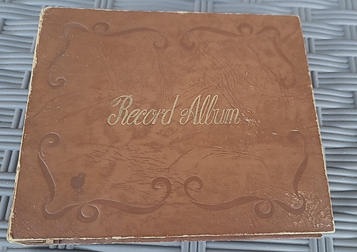 Vtg brown rpm embossed - 50's,