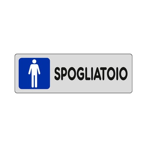 Etichetta spogliatoio uomo - etichetta, uomo'