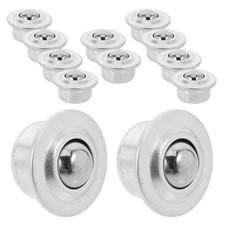  Cuscinetto a sfera in metallo base universale in acciaio inox 12 pezzi ruote cuscinetto montato