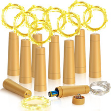 10 Luci per Bottiglie Con