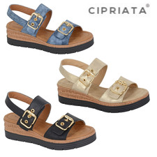 Sandali donna Cipriata zeppa