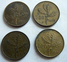 20 Lire SERIE COMPLETA 1 TIPO