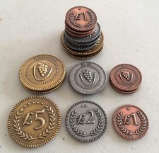 Viticulture: Metal Lira Coins