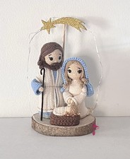Presepe, Natività uncinetto, sacra famiglia,decorazione casa, Natale
