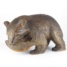 Vintage legno intagliato orso