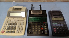 Lotto 3 Calcolatrici Elettroniche Sharp E Casio Vintage Anni 80 90