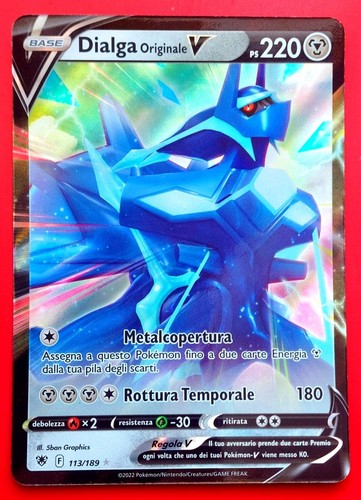 Carta pokemon dialga originale - carta,