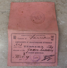 1929 tessera manutenzione - 1929,
